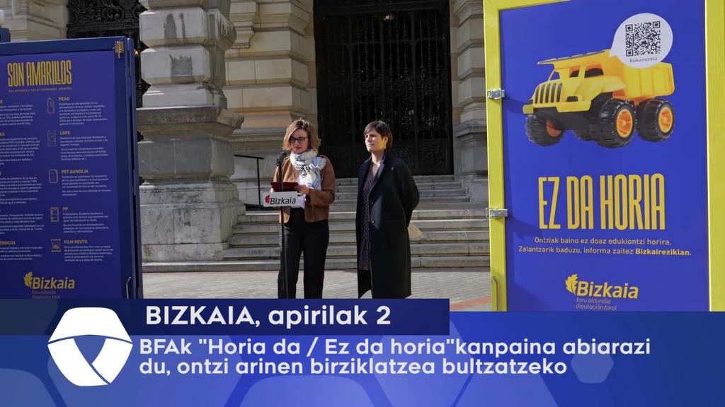 BFAk horia edo ez horia kanpaina abiarazi du, ontzi arinen birziklatzea bultzetzeko