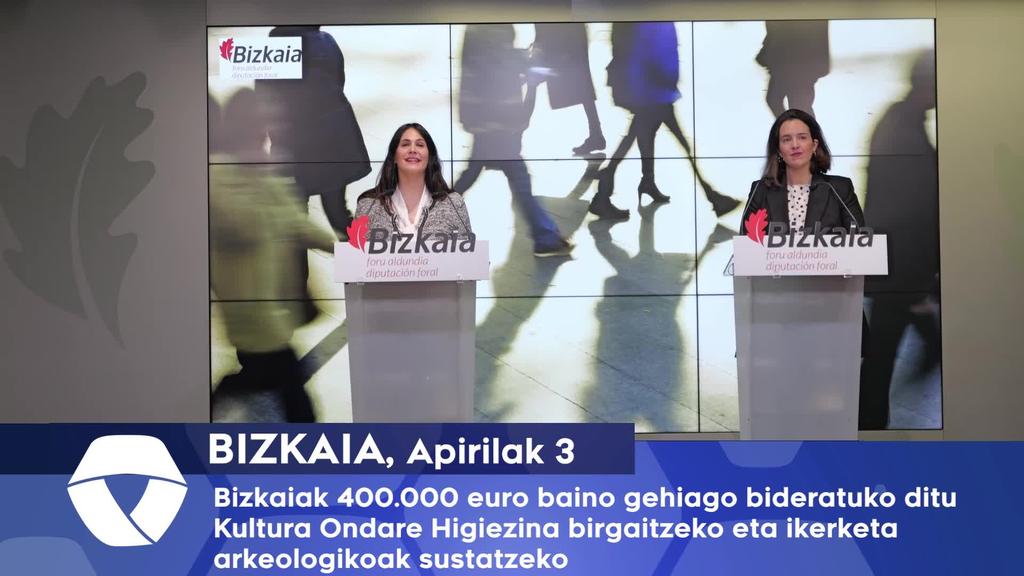 Bizkaiak 400.000 euro baino gehiago bideratuko ditu