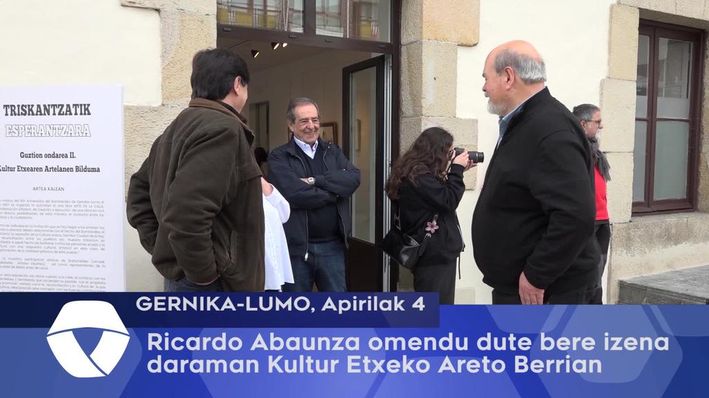 Ricardo Abaunza omendu dute bere izena daraman Kultur Etxea Areto Berrian
