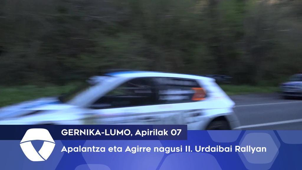 Apalantza eta Agirre nagusi Bigarren Urdaibai Rallyan