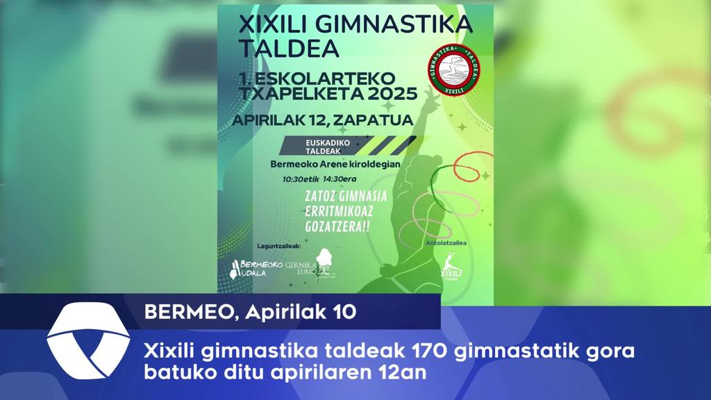 Xixili Gimnastika taldearen eskutik 170 gimnasta bilduko dira larunbatean Bermeon