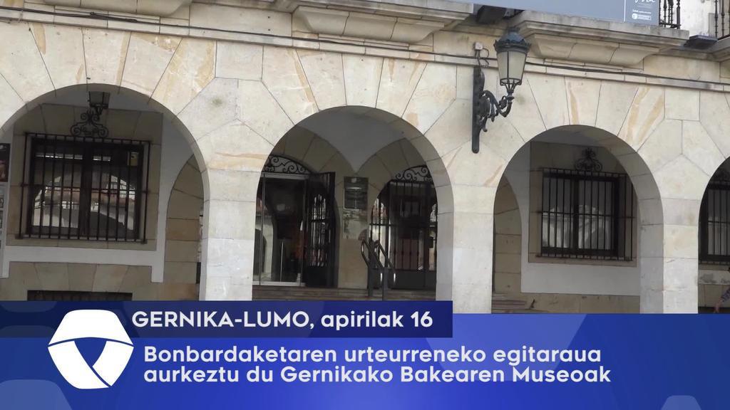 Bonbardaketaren urteurreneko egitaraua aurkeztu du Gernikako Bakearen Museoak