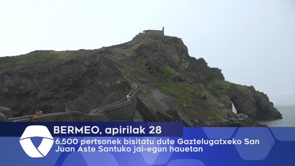6.500 pertsonek bisitatu dute Gaztelugatxeko San Juan Aste Santuko jai-egun hauetan