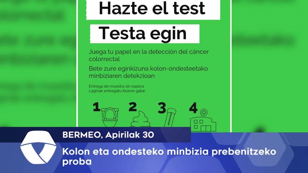 Kolon eta ondesteko minbizia prebenitzeko proba
