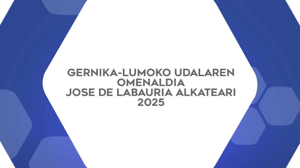Gernikako 88.urteurrena: Udalaren omenaldia Jose De Labauriari