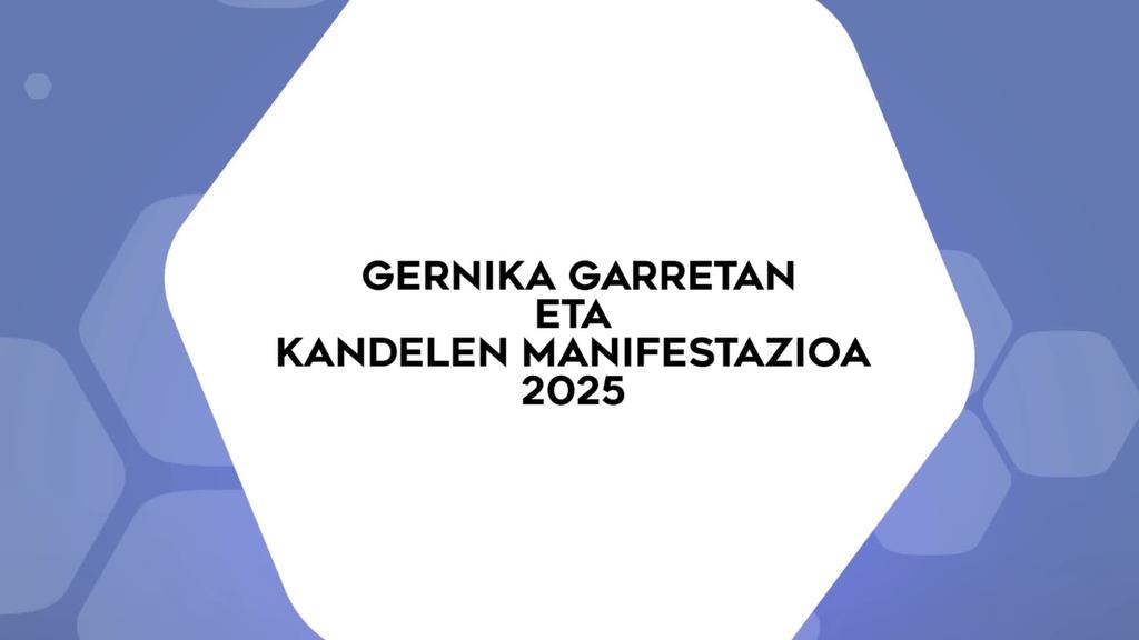 Gernika Garretan eta manifestazioa kandelekin
