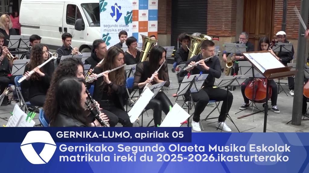 Gernikako Segundo Olaeta Musika Eskolak matrikula ireki du 2025-2026.ikasturterako
