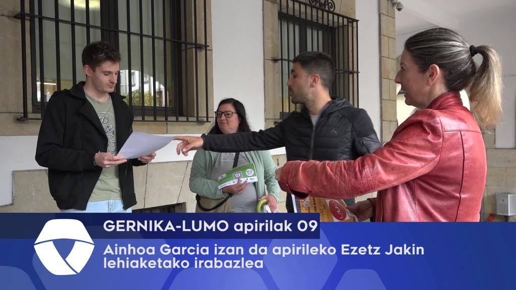 Ainhoa Garcia izan da apirileko Ezetz Jakin lehiaketako irabazlea