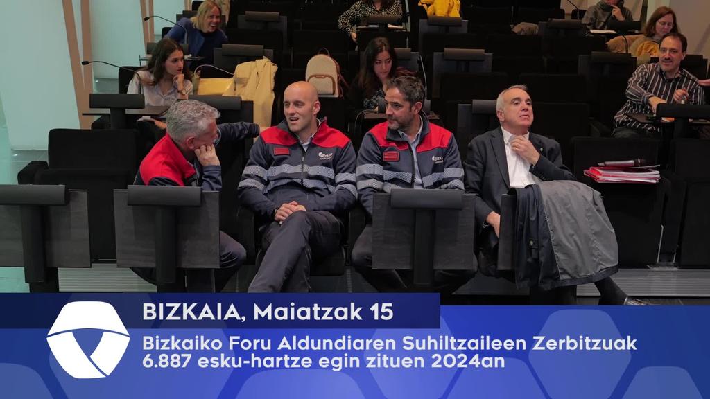 Bizkaiko Foru Aldundiaren Suhiltzaileen Zerbitzuak 68.887 esku-hartze egin zituen 2024ean
