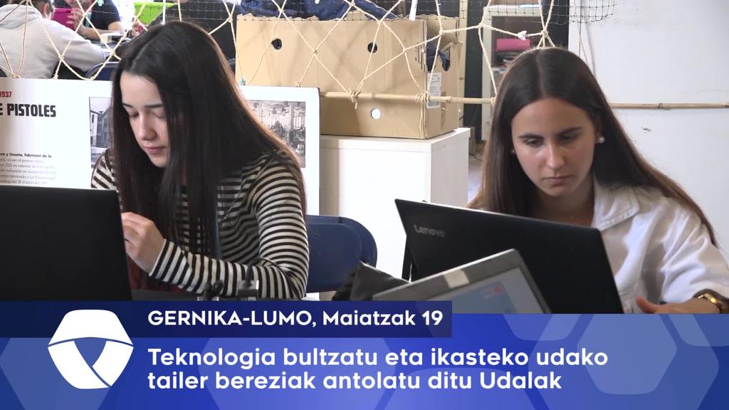 Teknologia eta errobotika landuko dute gazteek udan Gernika-Lumon