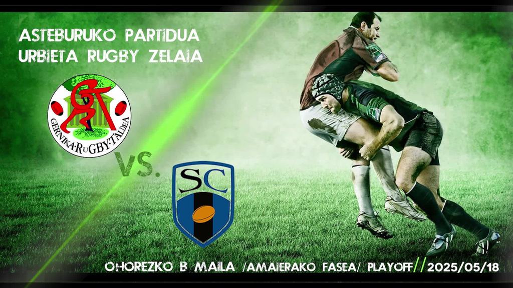 GERNIKA RUGBY TALDEA vs. CLUB DE RUGBY SANT CUGAT PLAYOFF