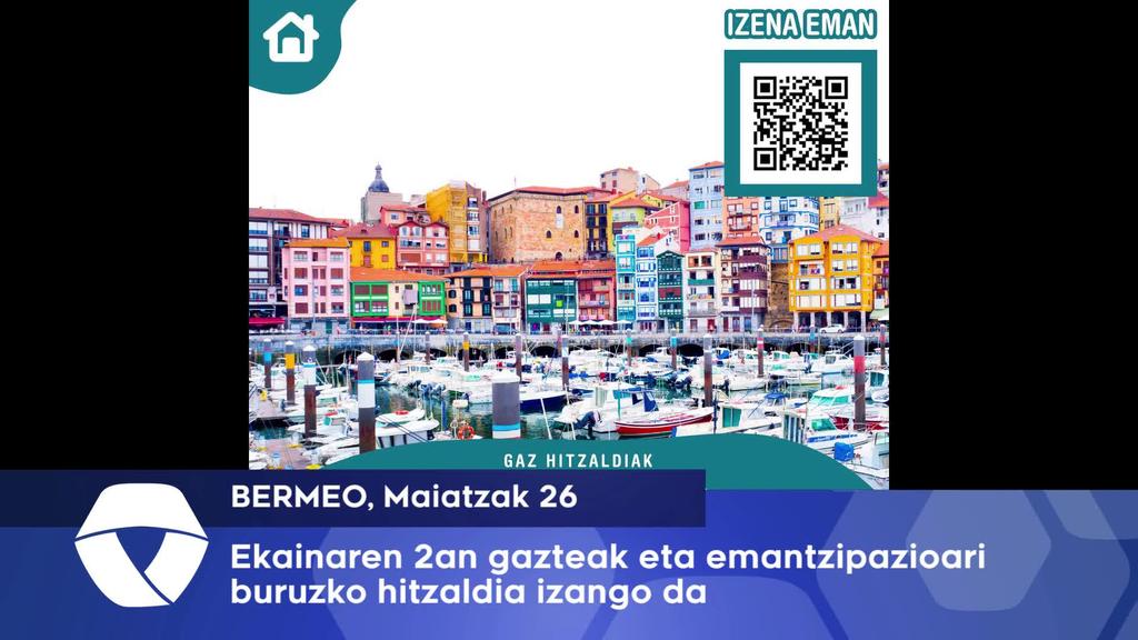 Gazteak eta emantzipazioari buruzko hitzaldia izango da ekainaren 2an Bermeon