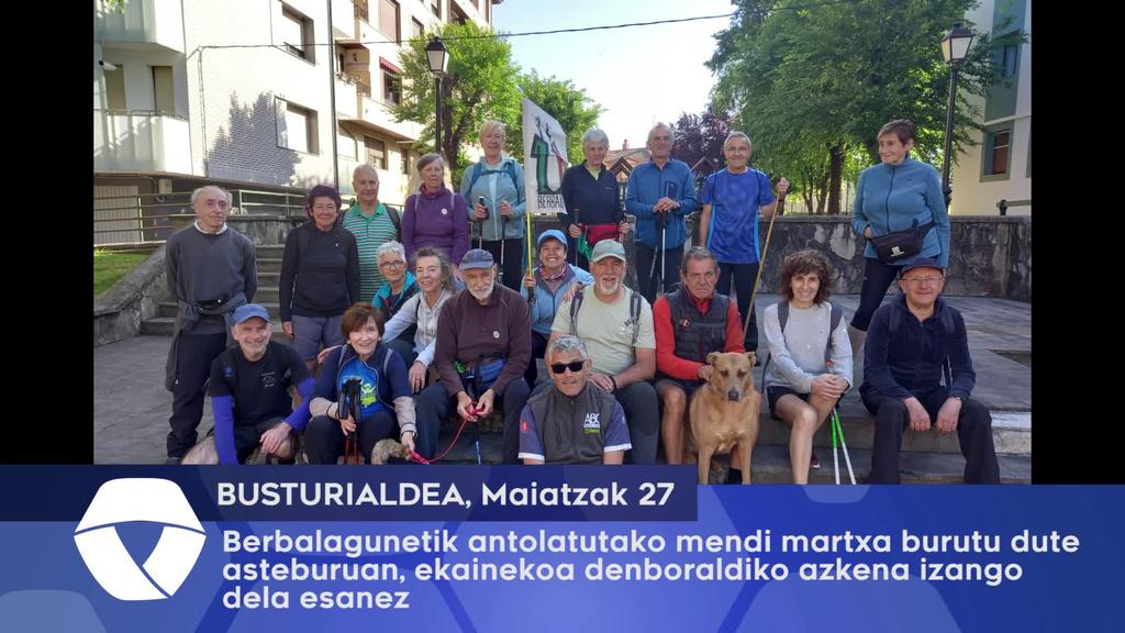 Berbalagunetik antolatutako mendi martxa burutu dute asteburuan