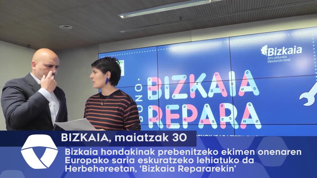 Bizkaia hondakinak prebenitzeko ekimen onenaren Europako saria eskuratzeko lehiatuko da Herbeheretan, Bizkaiar Repararekin