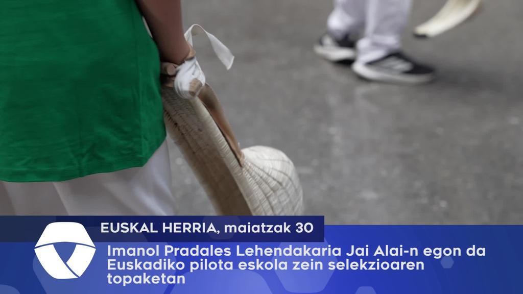Imanol Pradales lehendakaria Jai Alai-n egon da, Euskadiko polota eskola zein selekzioaren topaketan
