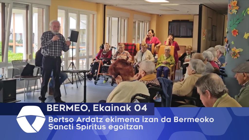 Bertso Ardatz ekimena izan da Bermeoko Sancti Spiritus egoitzan