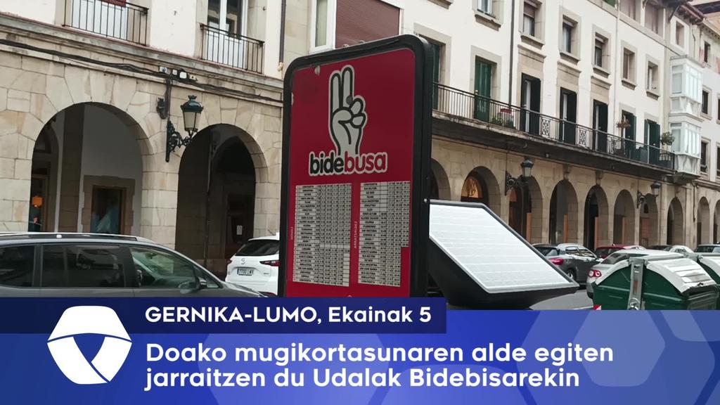 Doako mugikortasunaren aldeko apustuarekin jarraitzen du Udalak Bidebusarekin