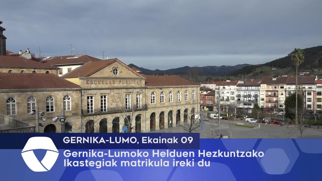 Gernika-Lumoko Helduen Hezkuntzako ikastegiak matrikula ireki du