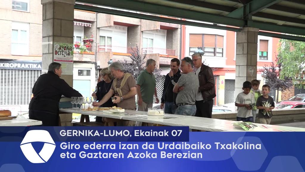 Giro ederra izan da Urdaibaiko Txakolina eta Gaztaren Azoka Berezian