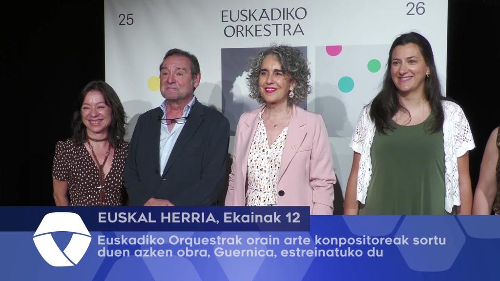 Euskadiko orquestrak orain arte konpositoreak sortu duen azken obra, Guernica, estraeinatuko du