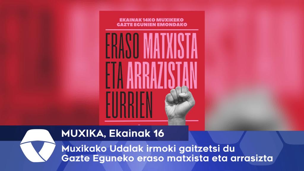 Muxikako Udalak Gazte Eguneko eraso sexista eta arrazista irmoki gaitzetsi du
