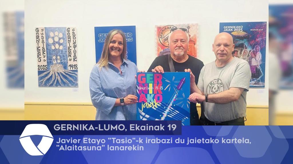 Javier Etayo Tasiok irabaiz du jaietako kartela, Alaitasuna lanarekin