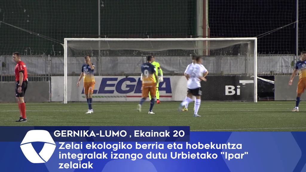 Zelai ekologiko berria eta hobekuntza integralak izango dutu Urbietako Ipar zelaiak