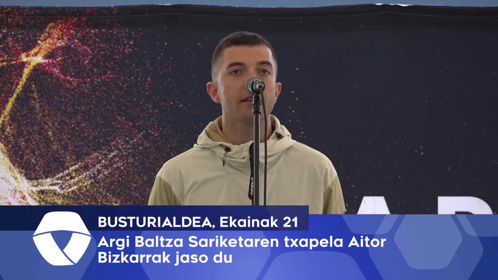 Argi Baltza Sariketaren irabazlea Aitor Bizkarra izan da