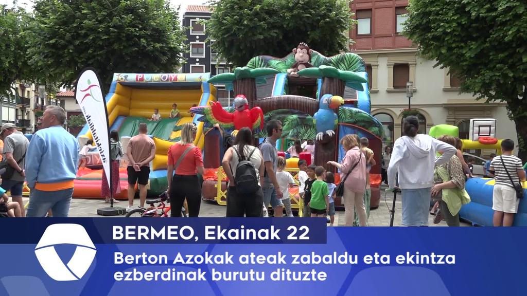 Berton Azokak ateak zabaldu eta ekintza ezberdinak burutu dituzte