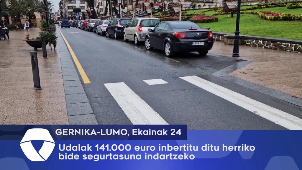 Udalak 141.000 euro inbertitu ditu herriko bide segurtasuna indartzeko