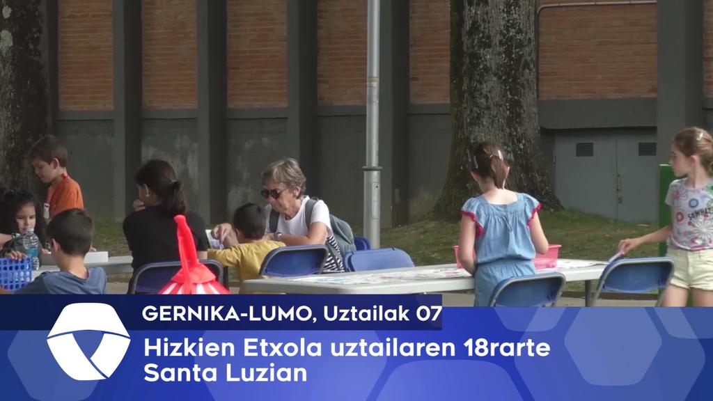 Hizkien Etxola Santa Luzian izango da uztailaren 18rarte