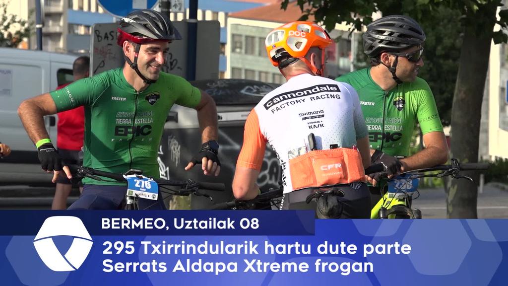295 Txirrindularik hartu dute parte Serrats Aldapa Xtreme frogan