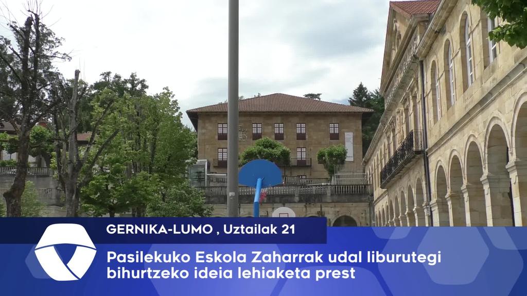 Pasilekuko Eskola Zaharrak udal liburutegi bihurtzeko ideia lehiaketa martxan