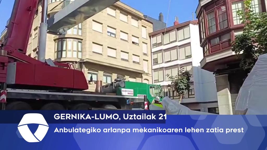 Anbulategiko arlanpa mekanikoaren lehen zatia prest
