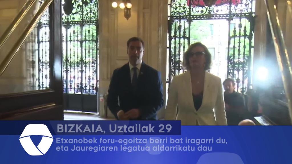 Etxanobek foru-egoitza barri bat iragarri dau, eta Jauregiaren legatua aldarrikatu dau