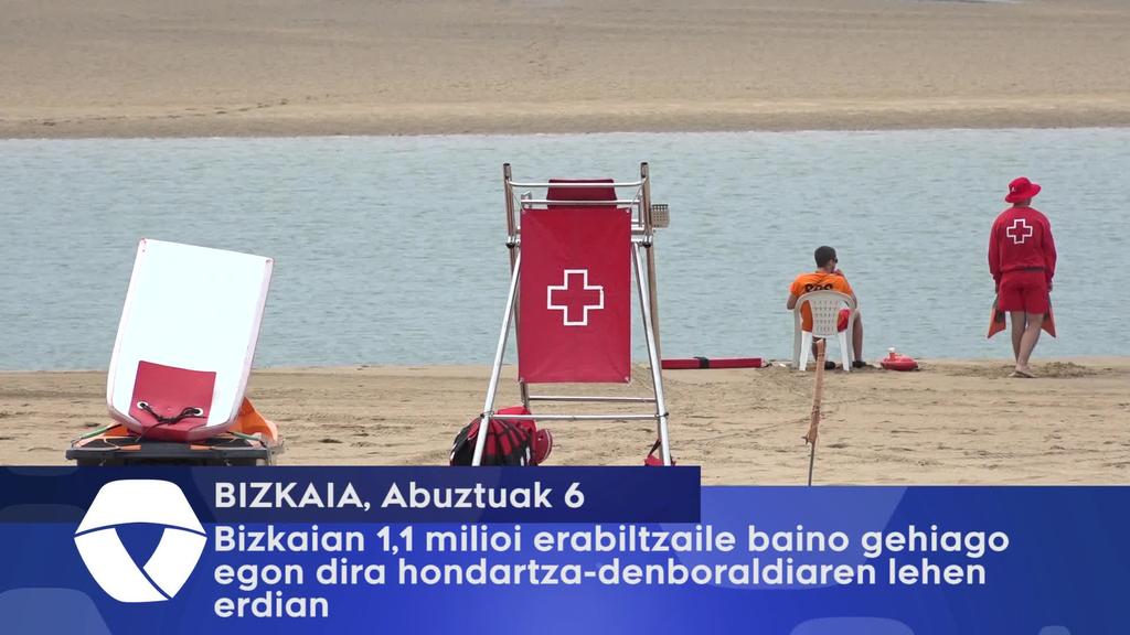 Bizkaian 1,1 milioi erabiltzaile baino gehiago egon dira hondartza-denboraldianren lehen erdian