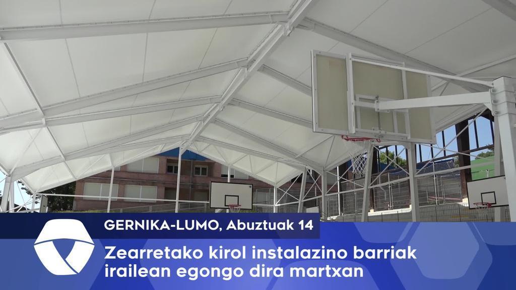 Ikasturte barrirako Zearretako kirol gune barriztua martxan egongo da