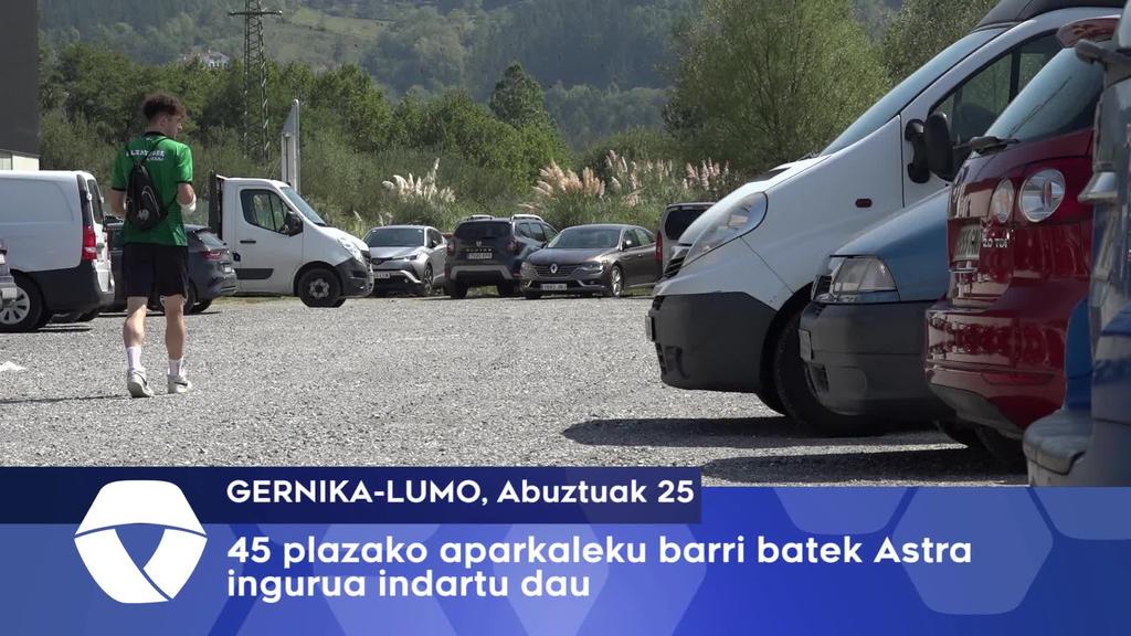 45 plazako aparkaleku barri batek Astra ingurua indartu dau