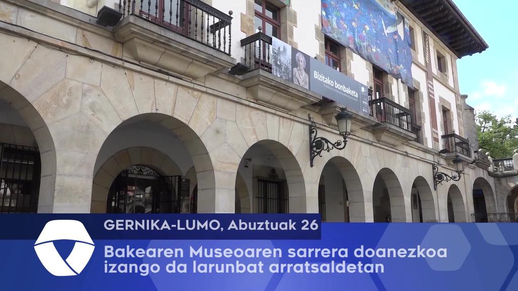 Bakearen Museoaren sarrera doanezkoa izango da larunbat arratsaldetan