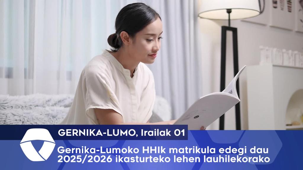 Gernika-Lumoko HHIk matrikula edegi dau 2025-2026 ikasturteko lehen lauhilekorako