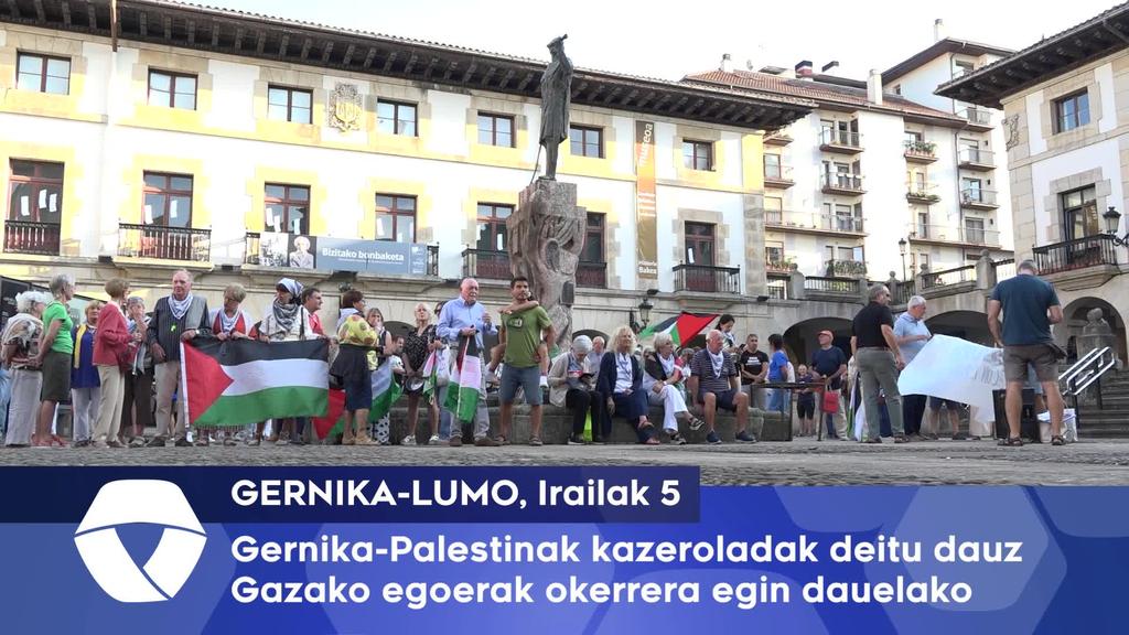 ‘Gernika-Palestinak’ kazeroladak deitu dauz Gazako egoerak okerrera egin dauelako