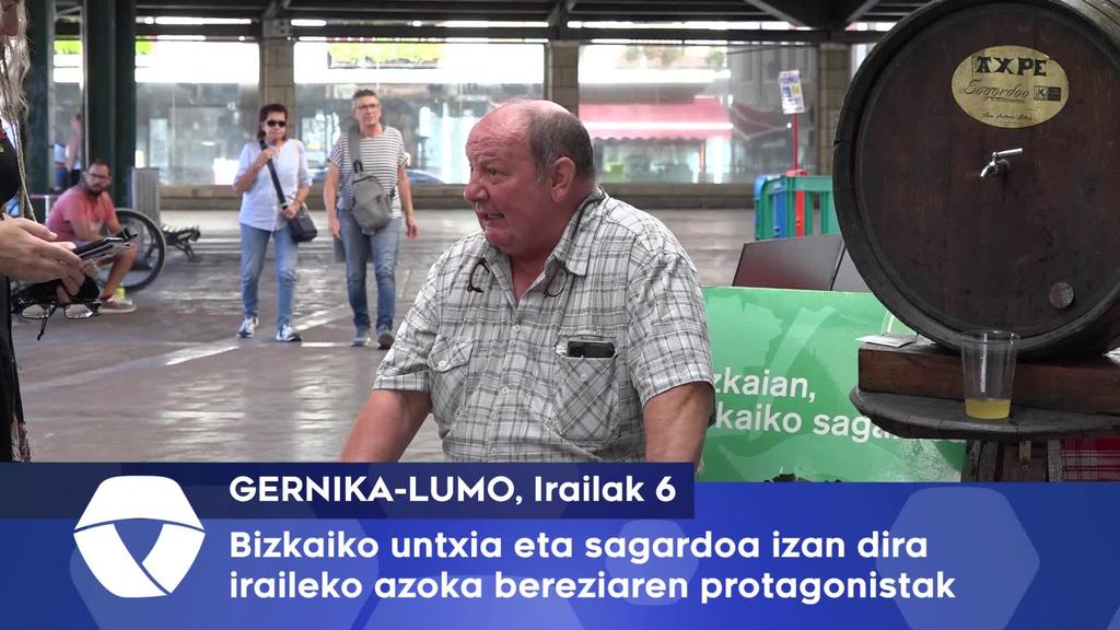 Bizkaiko untxia eta sagardoa izan dira Gernika-Lumoko iraileko azoka bereziaren protagonistak