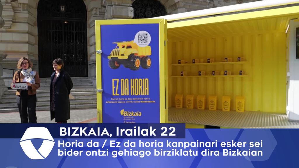 Horia da -ez da horia kanpainari esker sei bider ontzi gehiago birziklatu dira Bizkaian