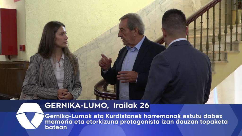 Gernika-Lumok eta Kurdistanek harremanak estutu dabez memoria eta etorkizuna protagonista izan dauzan topaketa batean
