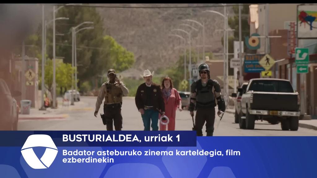 Badator asteburuko zinema karteldegia, film ezberdinekin