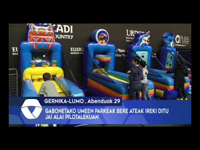 Gabonetako Umeen Parkeak bere ateak ireki ditu Jai Alai pilotalekuan