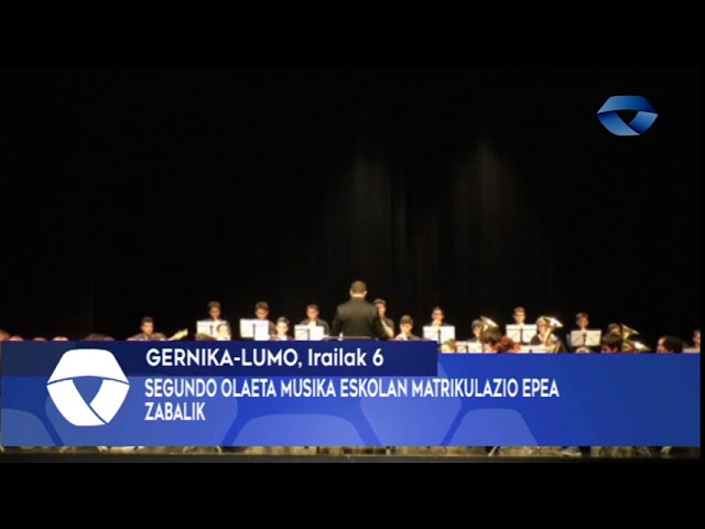 Matrikulazio epea zabalik dago Segundo Olaeta Musika Eskolan