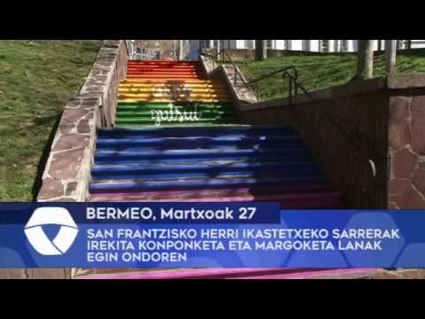 Bermeoko San Frantzisko Herri Ikastetxeko sarrerak irekita konponketa eta margoketa lanen ondoren